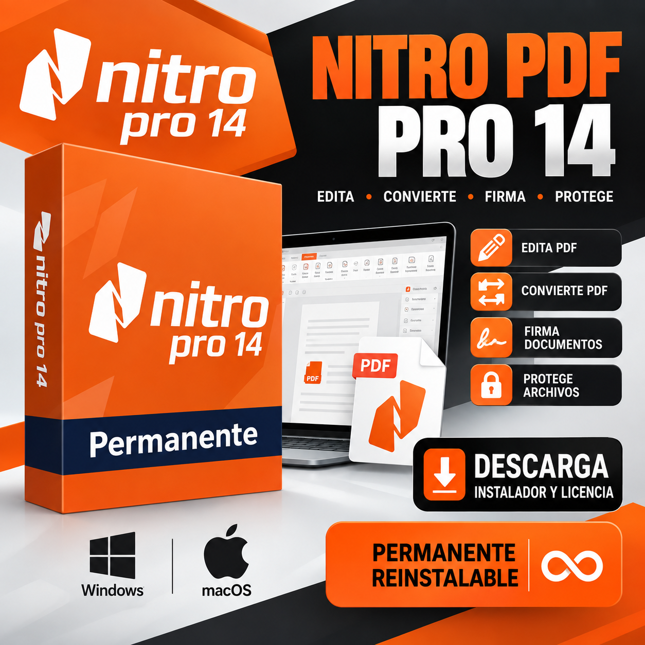 NITRO PDF PRO 14 Permanente