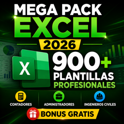🔥MEGA PACK + 900 PLANTILLAS DE EXCEL