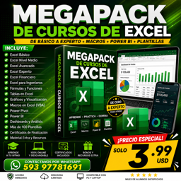 🔥 MEGAPACK DE CURSOS DE EXCEL 🔥